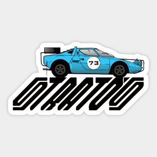 Stratos 73 Blu Sticker